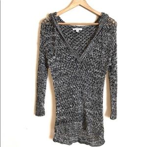 American Eagle Outfitters | V-neck Knit Hoodie